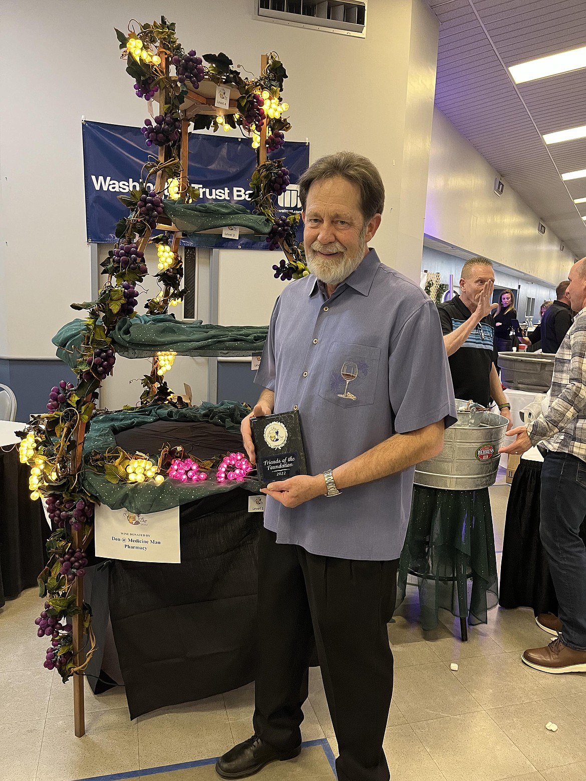 Don Smith from Medicine Man West received the Friends of the Foundation award for his longtime support of the Post Falls Education Foundation's Wine, Stein and Dine in 2022. This year's event will have a country theme and will be held Saturday at the fairgrounds.