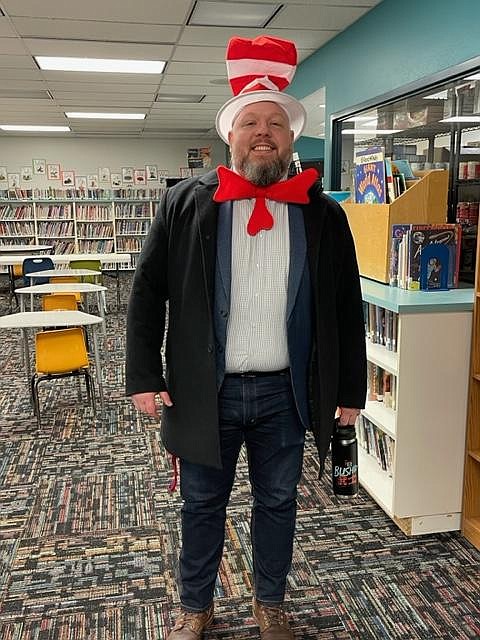 Superior Schools librarian Mr. Durovey, aka the Dr. Suess ringleader.