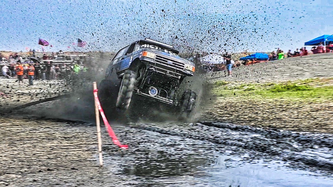 Don Grant, a regular competitor in the Sand Scorpions’ bounty hole event rides his way through the mud at one of the many events held for ATV/ORV enthusiasts.