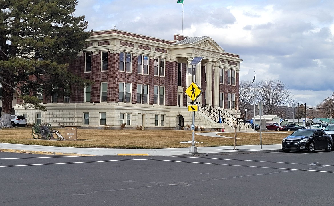 The Grant County Courthouse in Ephrata, where Michael Gene Rice was recently convicted of sexual abuse of a child. On Tuesday, a federal grand jury in Spokane indicted Rice of making and distributing child pornography.