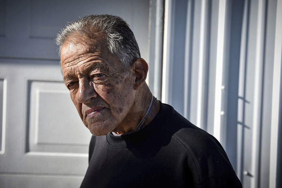 Don Wetzel Sr. stands outside his home in November 2021 in Helena, Mont. Wetzel, a championship-winning athlete, coach and co-founder of the Montana Indian Athletic Hall of Fame, has died. He was 74. Don Wetzel Jr. said his father died Tuesday, March 7, 2023, in Helena due to an infection. “My Dad’s entire life he has been a winner and a warrior, not just for himself, but for his people," Wetzel Jr. wrote in a tribute on the hall's Facebook page after his father was diagnosed with the infection. (Thom Bridge/Independent Record via AP, File)