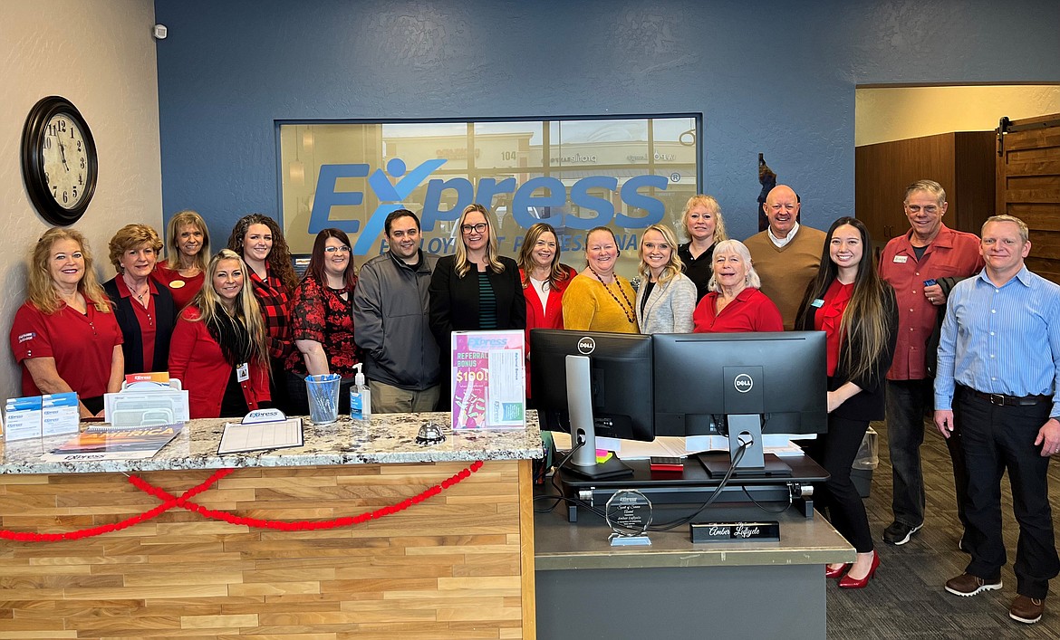 Post Falls Chamber Ambassador visit to Express Employment, 2834 N. Ramsey Road, Suite 104, Coeur d’Alene.