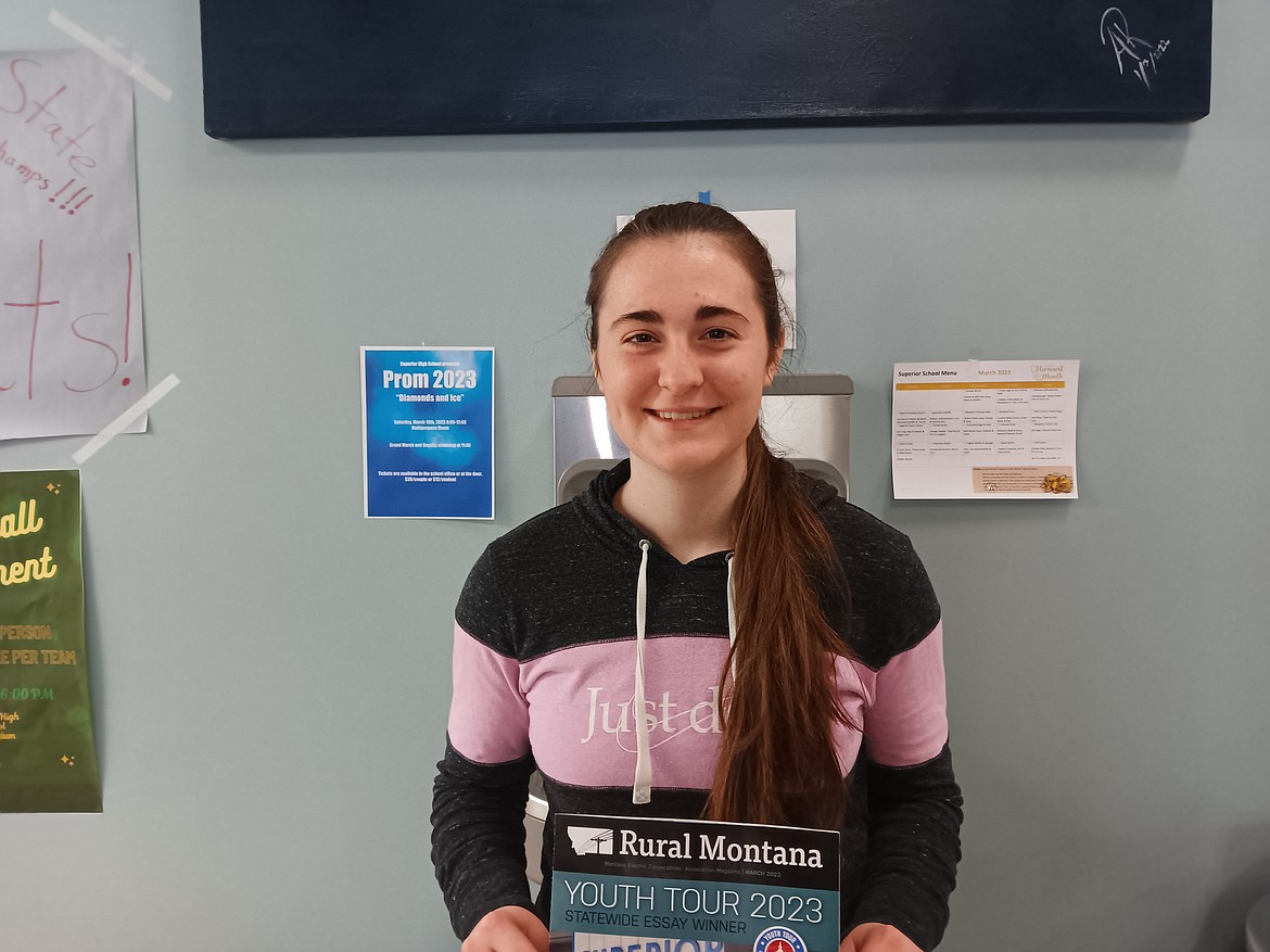 Lanie Crabb is a student at Superior High School and said that she loves history. The article she wrote about her great-grandfather on Iwo Jima in WW II made an impression on the editor of Rural Montana, enough that it is published in this month’s edition with Crabb on the front cover.