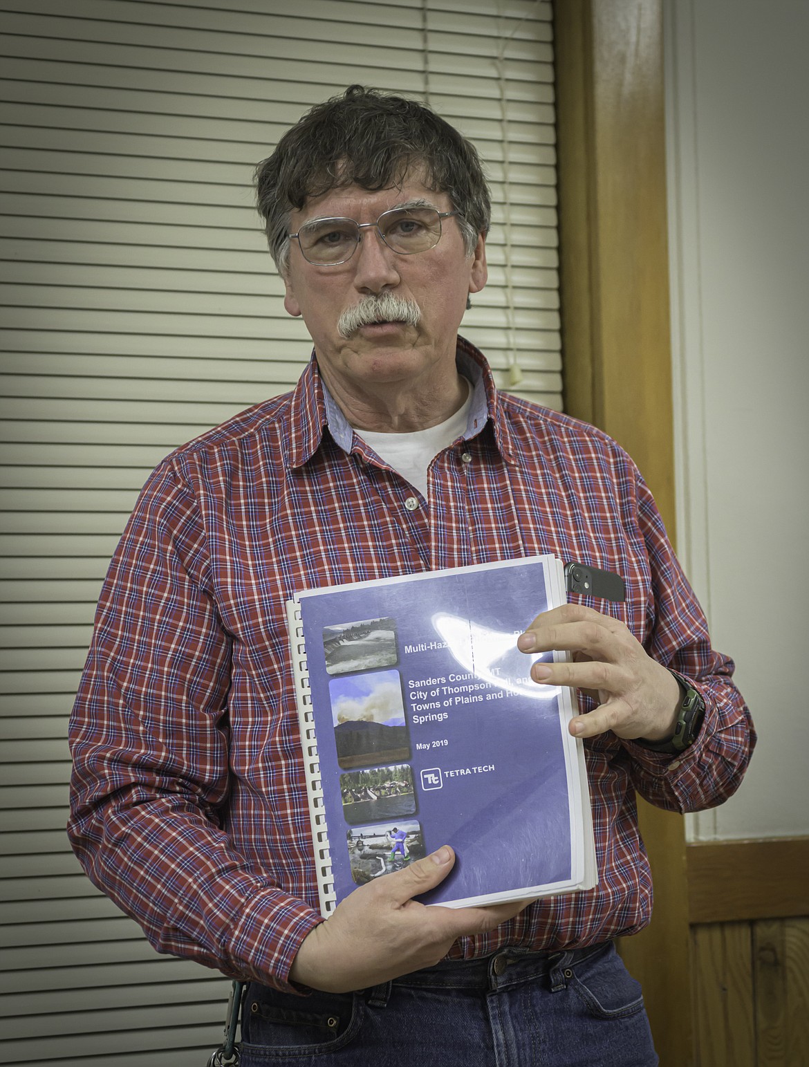 Sanders County Emergency Manager Bill Naegeli at the March council meeting. (Tracy Scott/Valley Press)