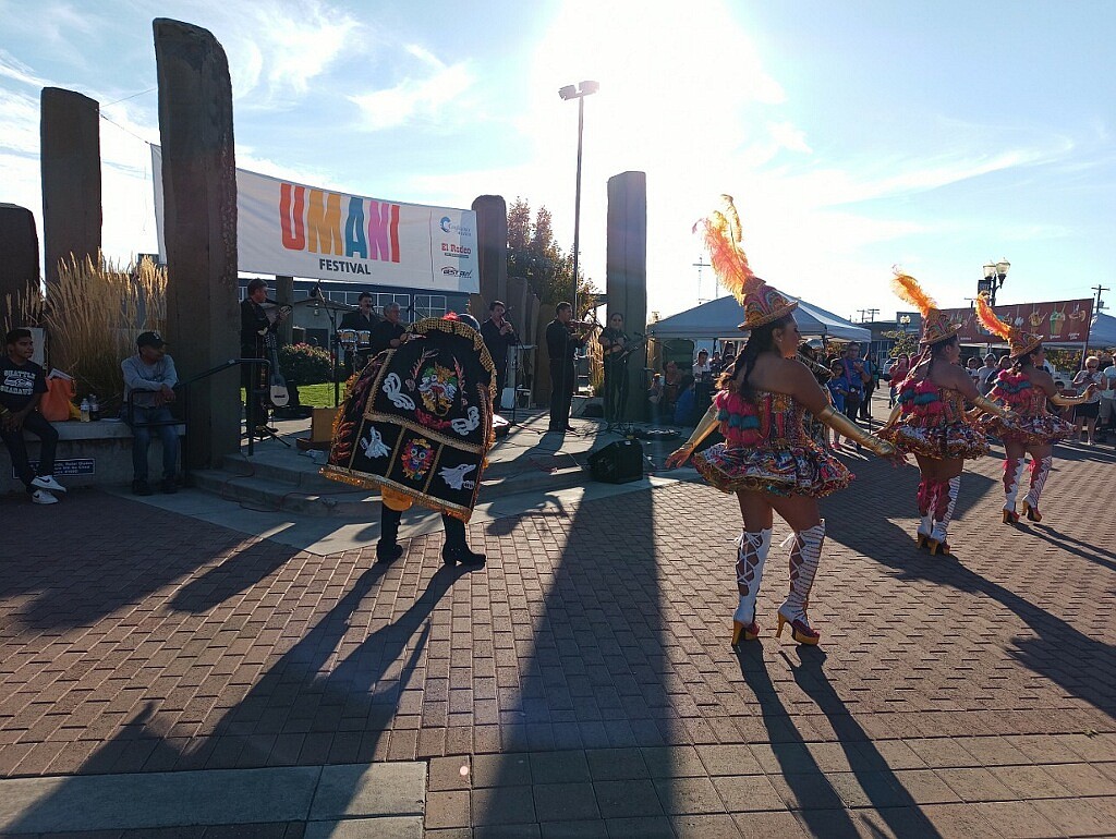 Los Hermanos de Los Andes dancers at Sinkiuse Square during last year’s UMANI Festival in downtown Moses Lake on September 24, 2022 - this year's festival will be September 30.