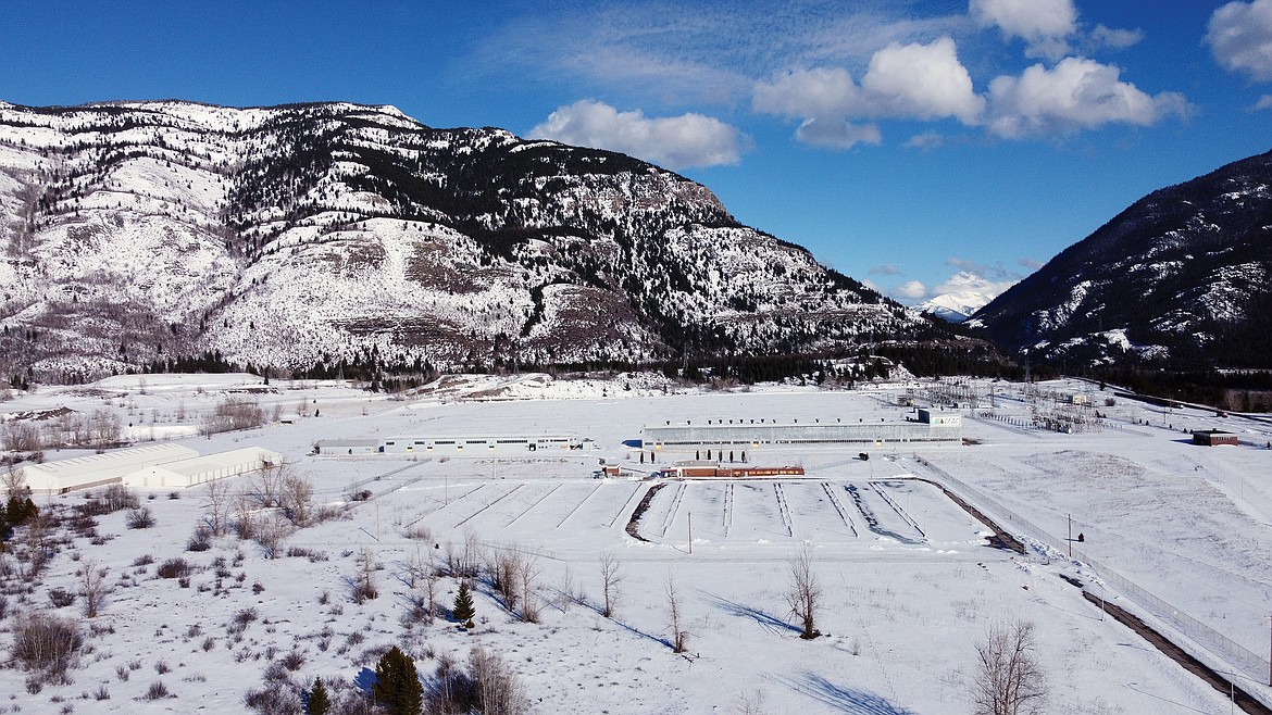 An aerial view of the CFAC site.