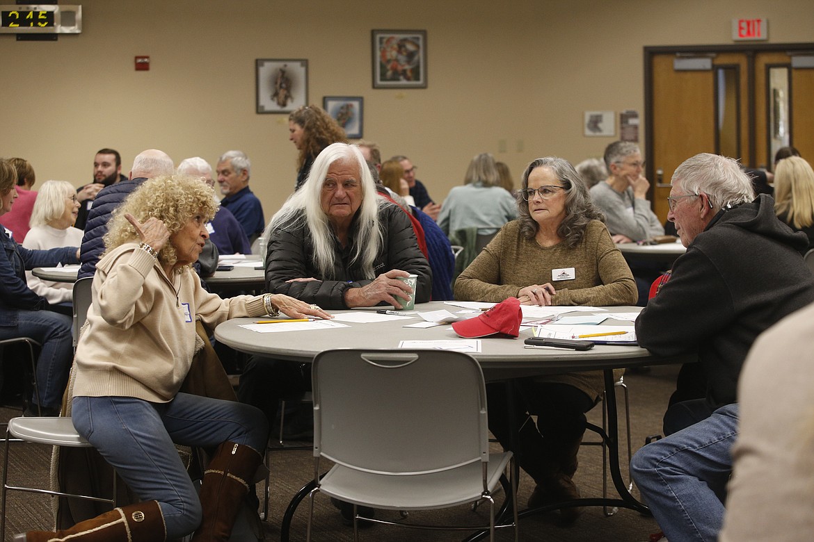 Around 100 community members gathered on the North Idaho College campus Thursday to ask questions about the college’s accreditation woes. KAYE THORNBRUGH/Press