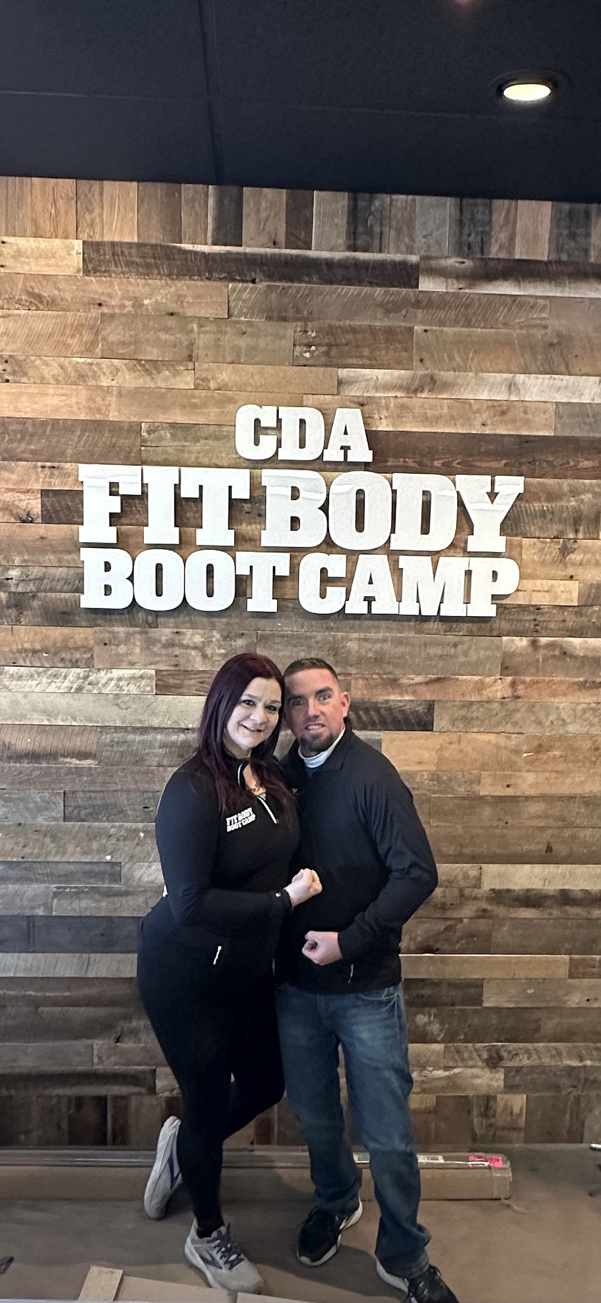 Fit Body Boot Camp owners Dani and Jonny Kendall.