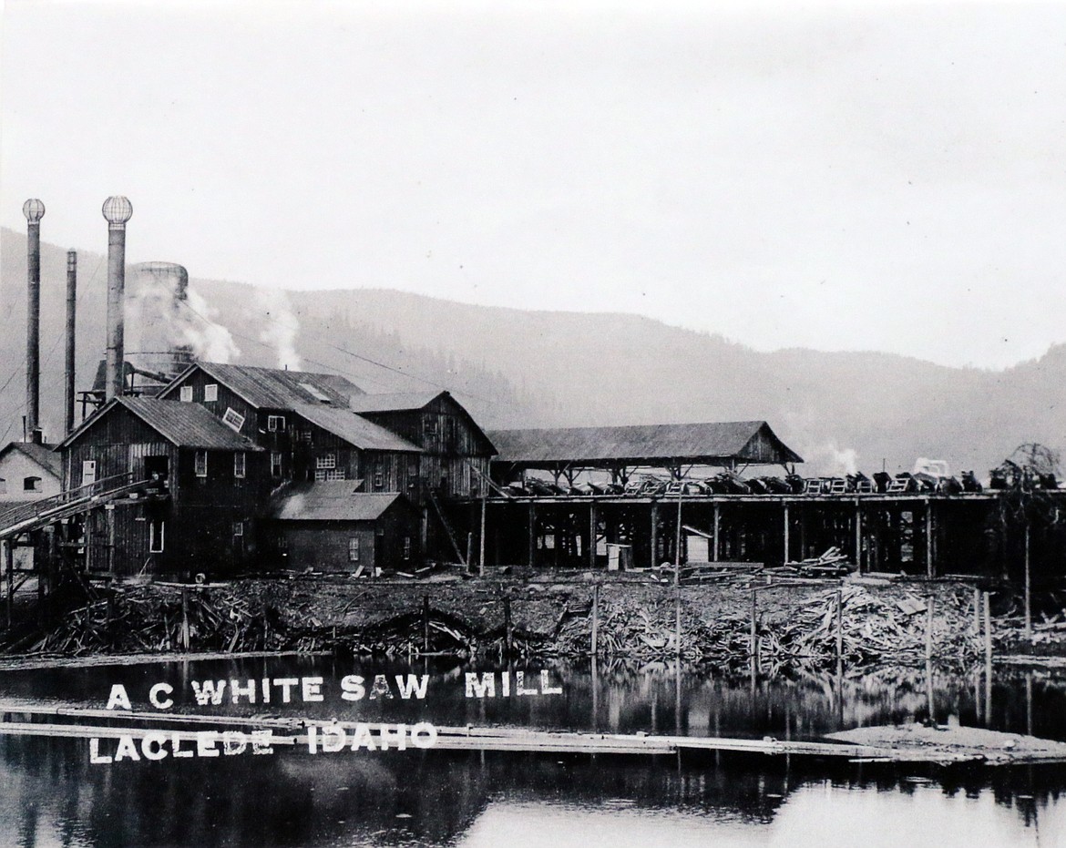 A photo of the A.C. White mill in Laclede before it was destroyed in an August 1922 fire.