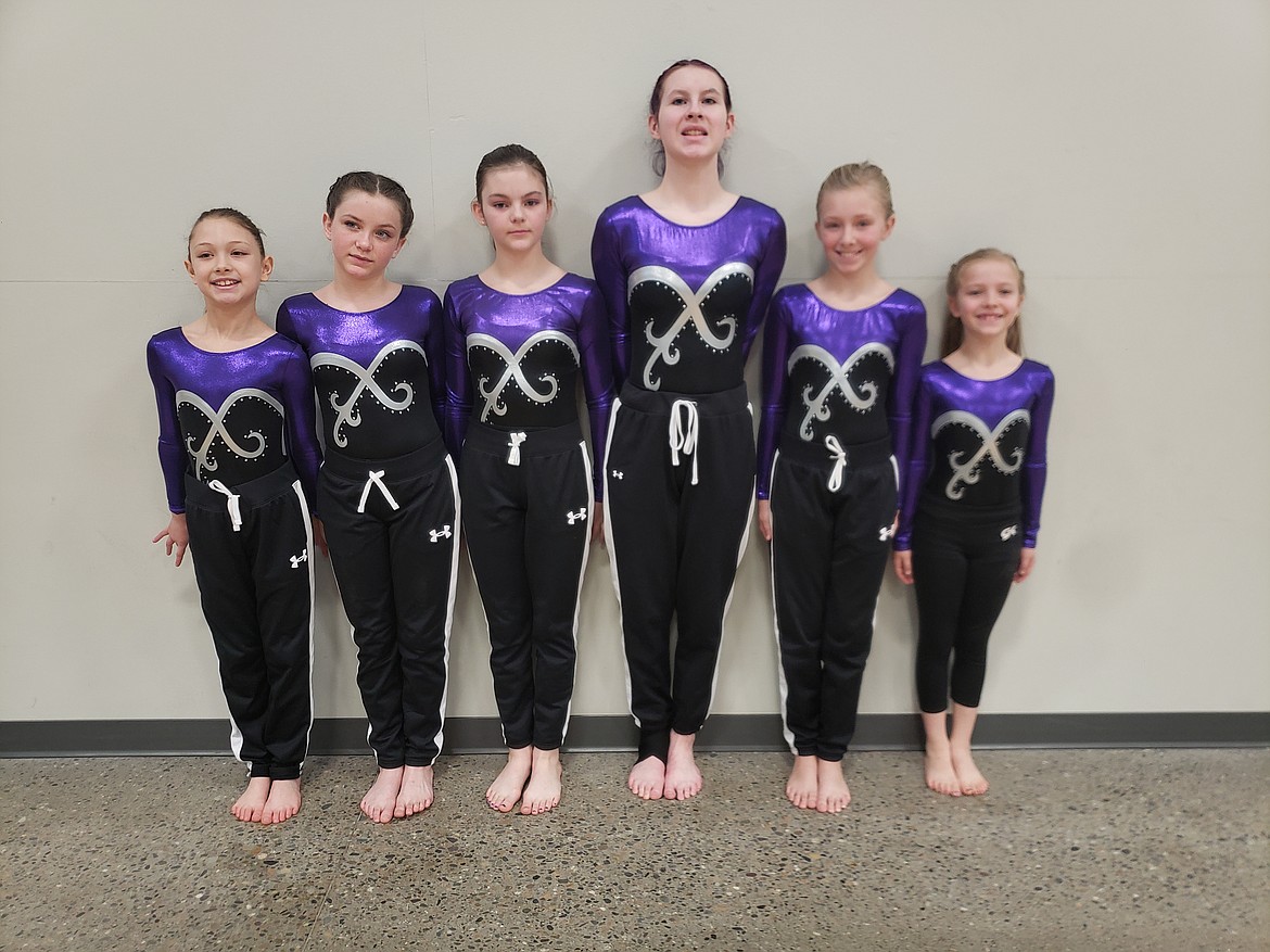 The Silver Valley Gymnastics Silver Team recently competed at the Great West Gym-Fest and the Snowglobe. Pictured are team members Harper Fisher, Zoey Dry, Kendal Allen, Veronica Ault, Grace Pasley, and Millie Bowman.