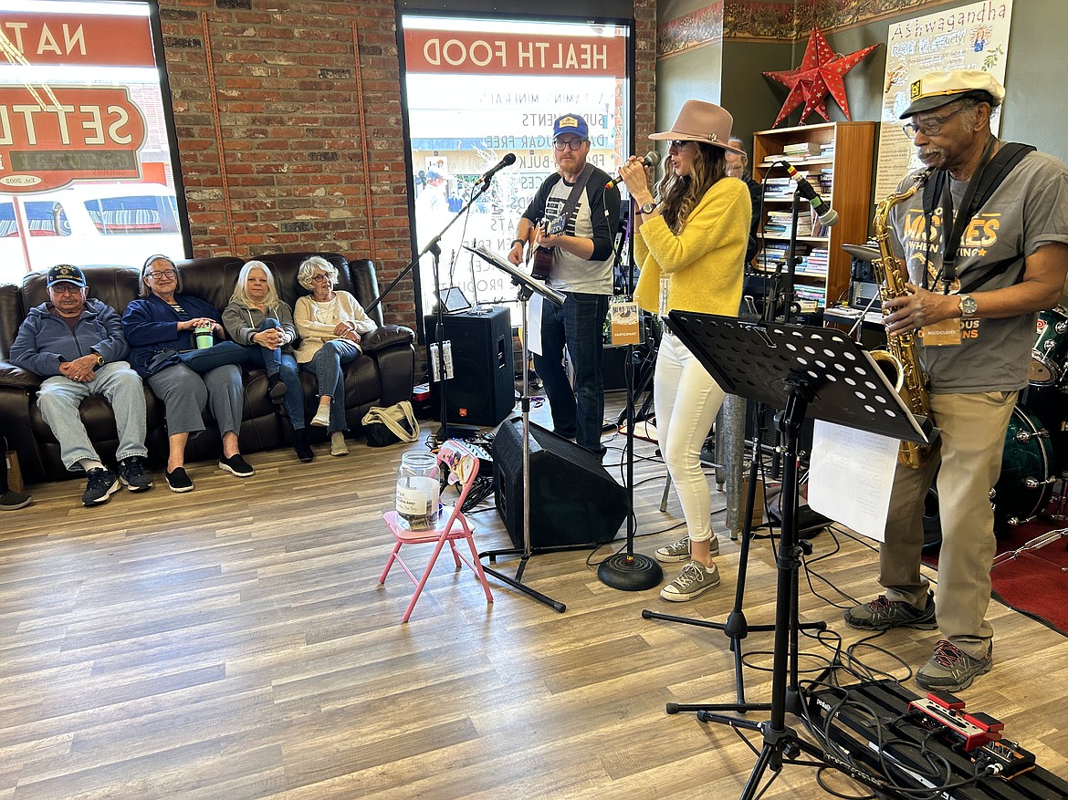 Jus' Anotha Local Band – yep, that’s the name of the band – plays for attendees at Settler’s Natural Market at 2023 Brews and Tunes on March 18.