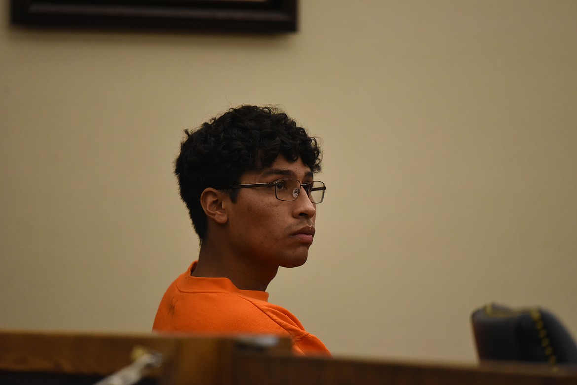 Fabian Calderon appears in Flathead County District Court for a hearing in November 2022. (Derrick Perkins/Daily Inter Lake)