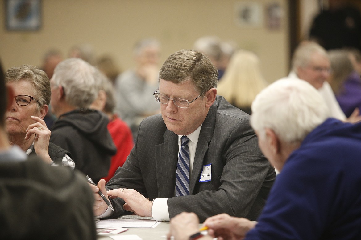 North Idaho College attorney Art Macomber attended a recent community forum about accreditation. KAYE THORNBRUGH/Press