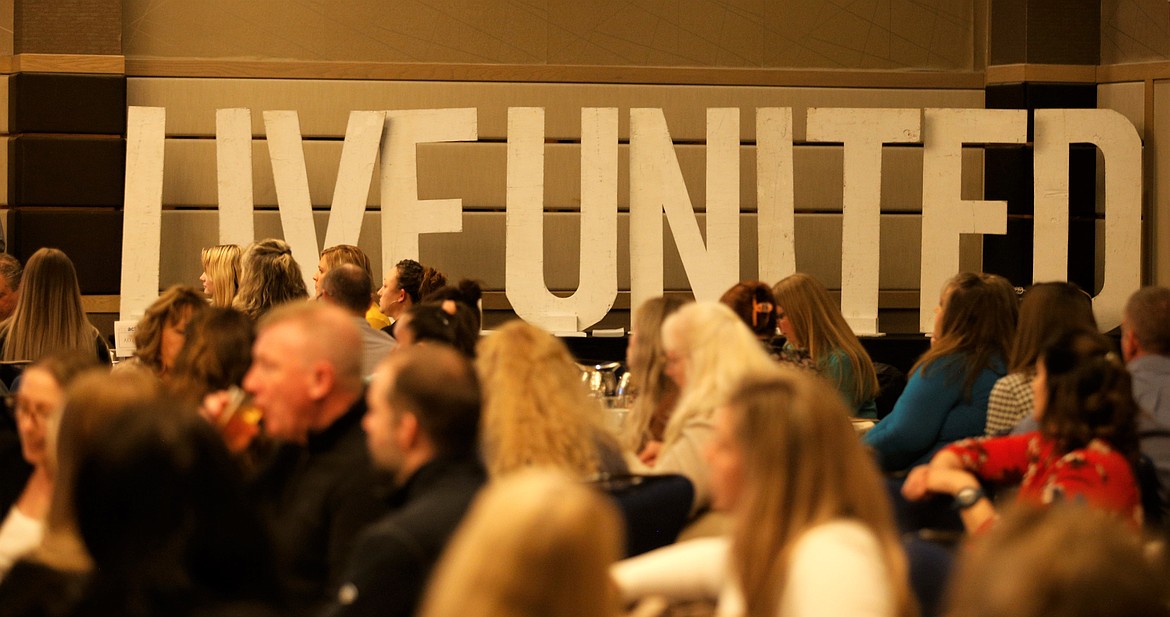 People attend the United Way of North Idaho annual awards luncheon at The Coeur d'Alene Resort on Wednesday.