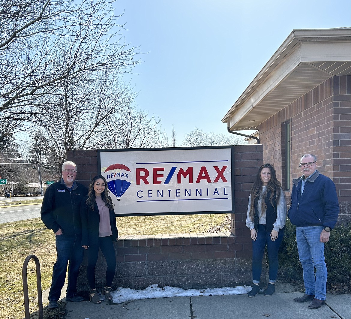 RE/MAX Centennial Realty has opened an office on Lincoln Way. From left: Dave Brown, Reina Kovacs, Leah Hamilton and Bub Bolan.