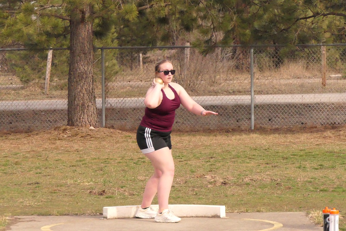 Junior Brooke Filek, shown here in a file photo from last season, qualified for the Divisional tournament last year and is among those expected to have solid seasons for the St. Regis track team this year.  (Chuck Bandel/MI-VP)