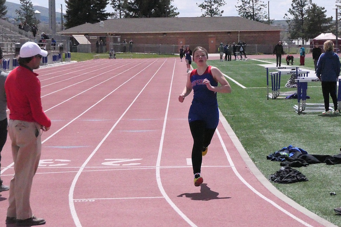 Superior sophomore Braelynn Mangold is among those expected to have solid seasons this year for the Lady Bobcats, shown here during last year's Divisional 800 meters event. (Chuck Bandel/VP-MI)