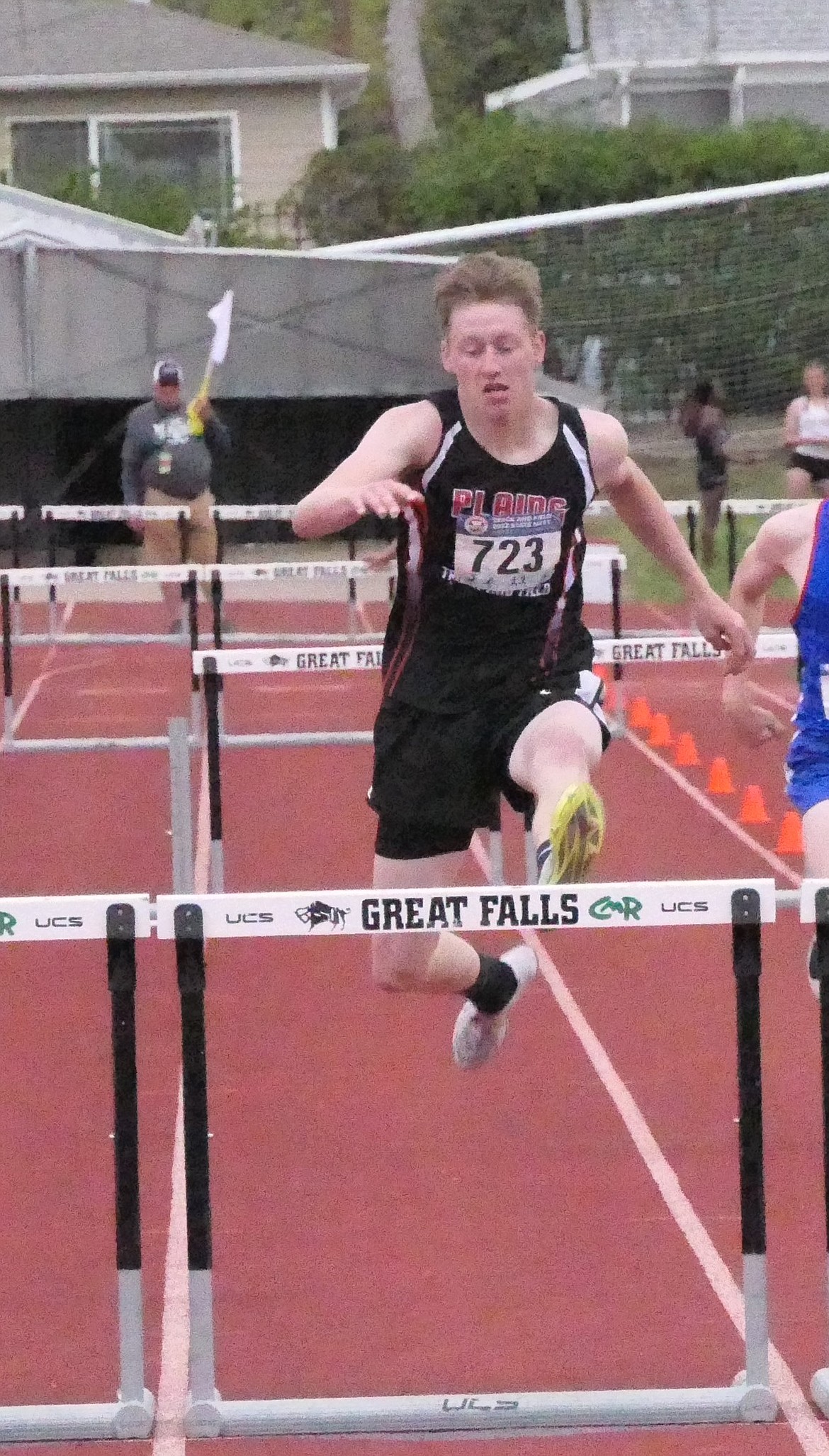 Plains senior Mason Elliot qualified for the State championships last year in Great Falls in the 300 meters hurdles event. (Chuck Bandel/VP-MI)