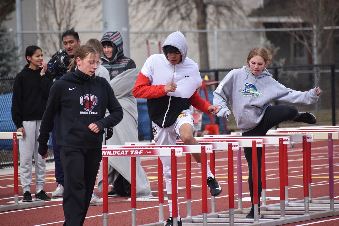 Athletes were split into groups based on their events. Each group had a clinician who excelled in that event to refine their skills and teach them new ones.