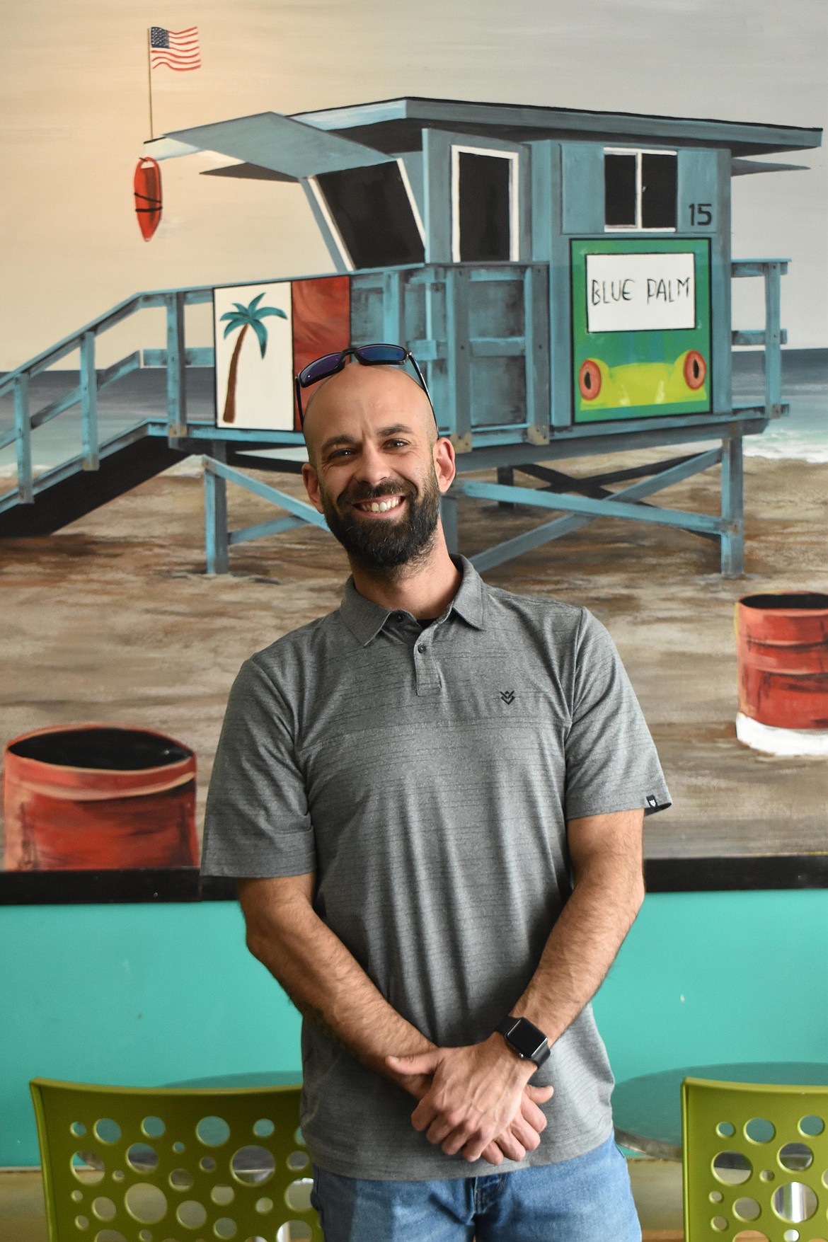 Blue Palm Frozen Yogurt, located at 1035 N. Stratford Road in Moses Lake, is co-owned by brothers Cody (pictured) and Jason Hall who took over the business in October 2020.