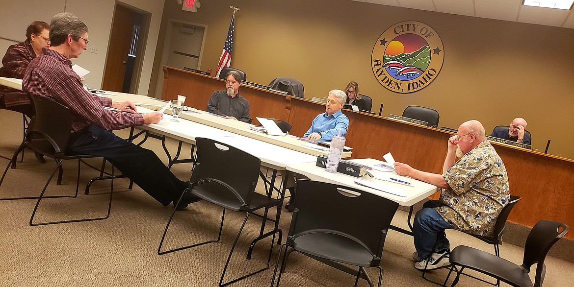 Hayden Mayor Scott Forsell, council members and city staff workshopped priorities for projects to tackle them in order of importance Tuesday.