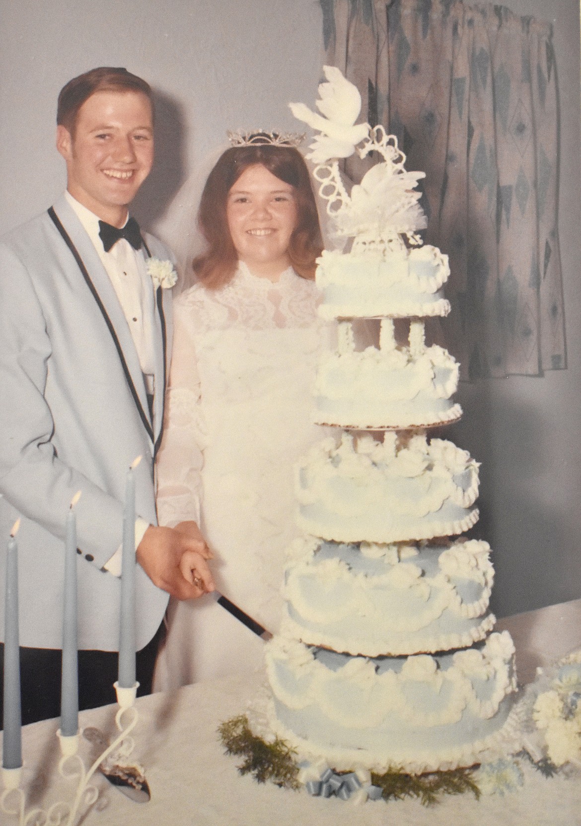 The Wilkses at their wedding in 1971. The two were called to ministry two years later and have served full-time ever since.