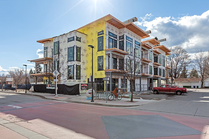 Midtown Centre Apartments building under construction at 821 N. Fourth St.