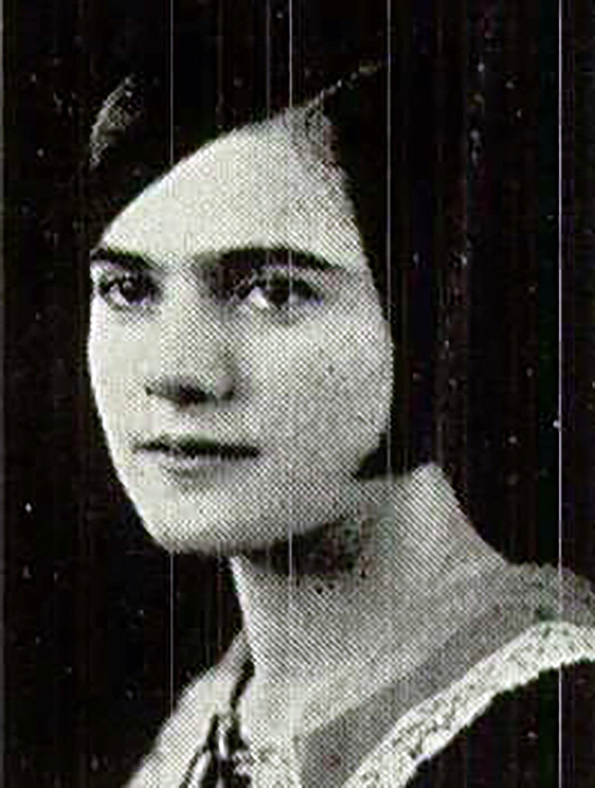 A yearbook photo of Mildred (Allison) Hubertz found on Ancestry.com shows her as a high school senior in Witchita, Kans., in 1927.