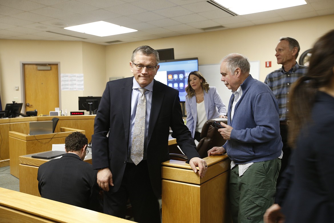 North Idaho College President Nick Swayne appeared in court Friday for a hearing where NIC argued that Judge Cynthia Meyer should undo her decision to reinstate him.