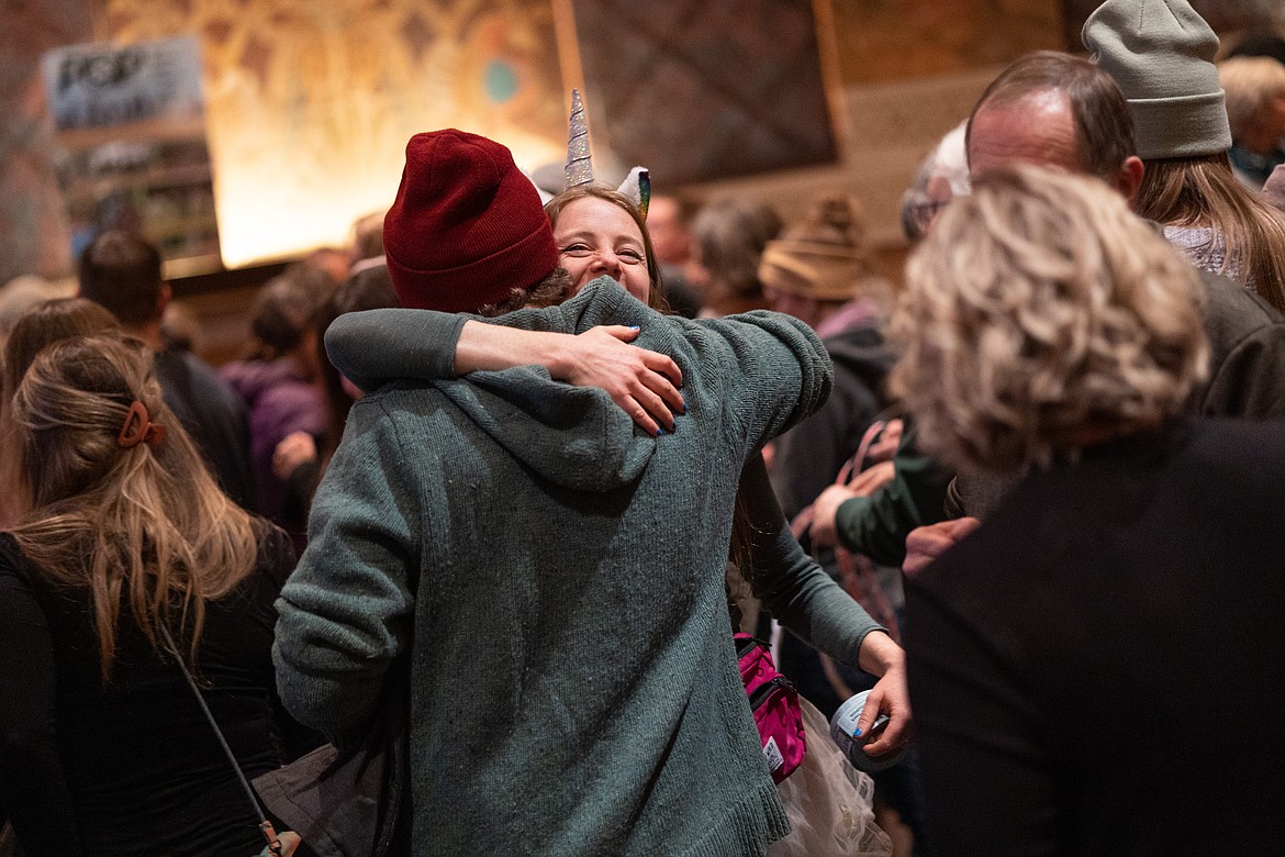 No Man's Land Film Festival attendees are pictured at the March 31 event. The film festival raised more than $7,000 for Kaniksu Land Trust and Pend Oreille Pedalers.