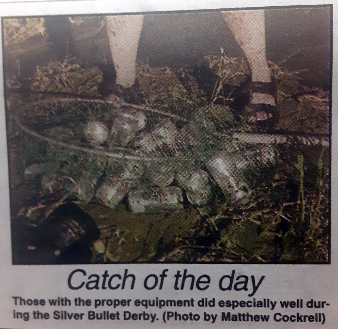 An image published in the July 14, 1999 Clark Fork Valley Press shows Coors Light beer scooped up following a train derailment into the Clark Fork River near Plains. (Valley Press FILE)