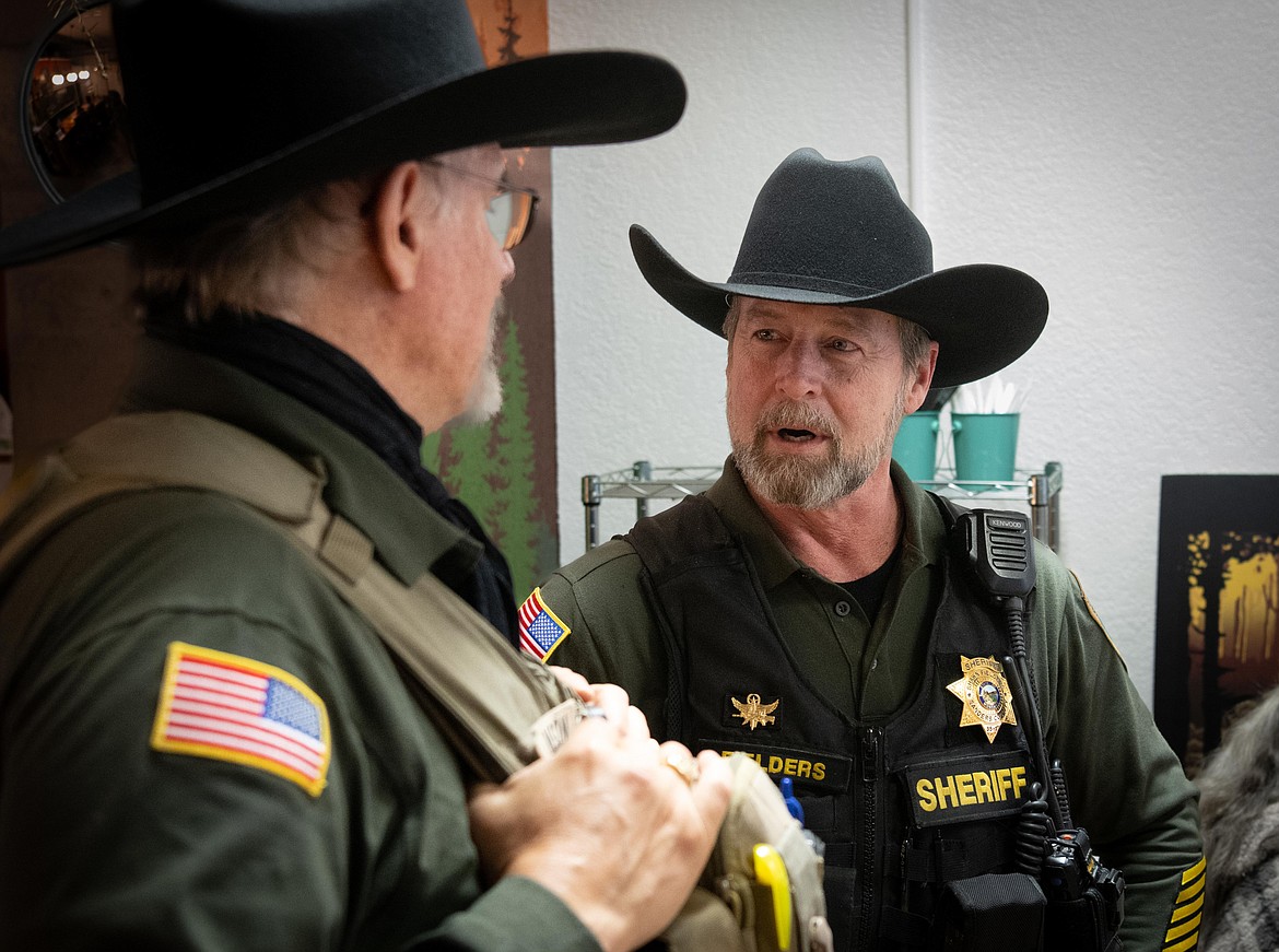 Sanders County Sheriff Shawn Fielders and Undersheriff Jerry Johnson. (Tracy Scott/Valley Press)