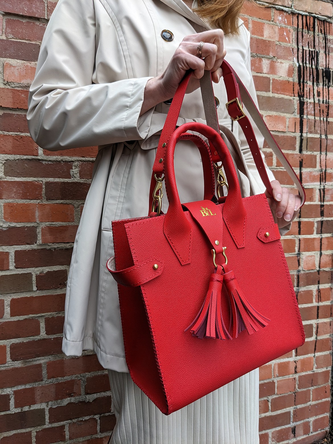 Sadie Petite in Candy Apple Red (Beargrass Leather photo)