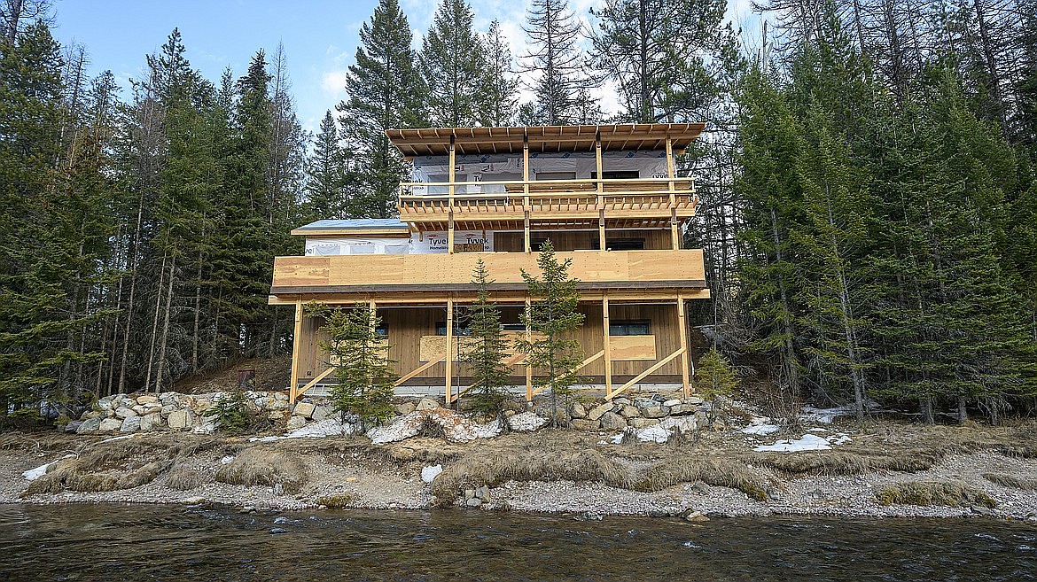 The Ambler home along McDonald Creek inside Glacier National Park. (Chris Peterson/Hungry Horse News)