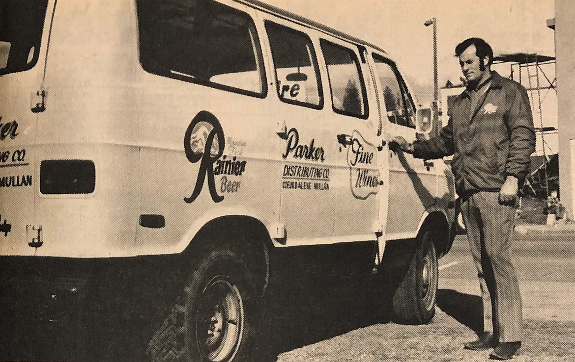 Doug Parker with his Parker Distributing Co. van.