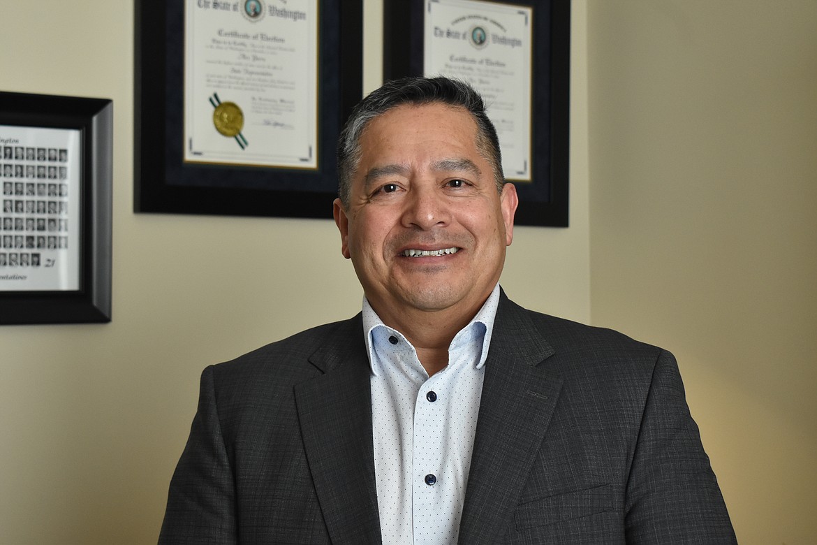 Rep. Alex Ybarra (R-Quincy) in his office in Olympia.