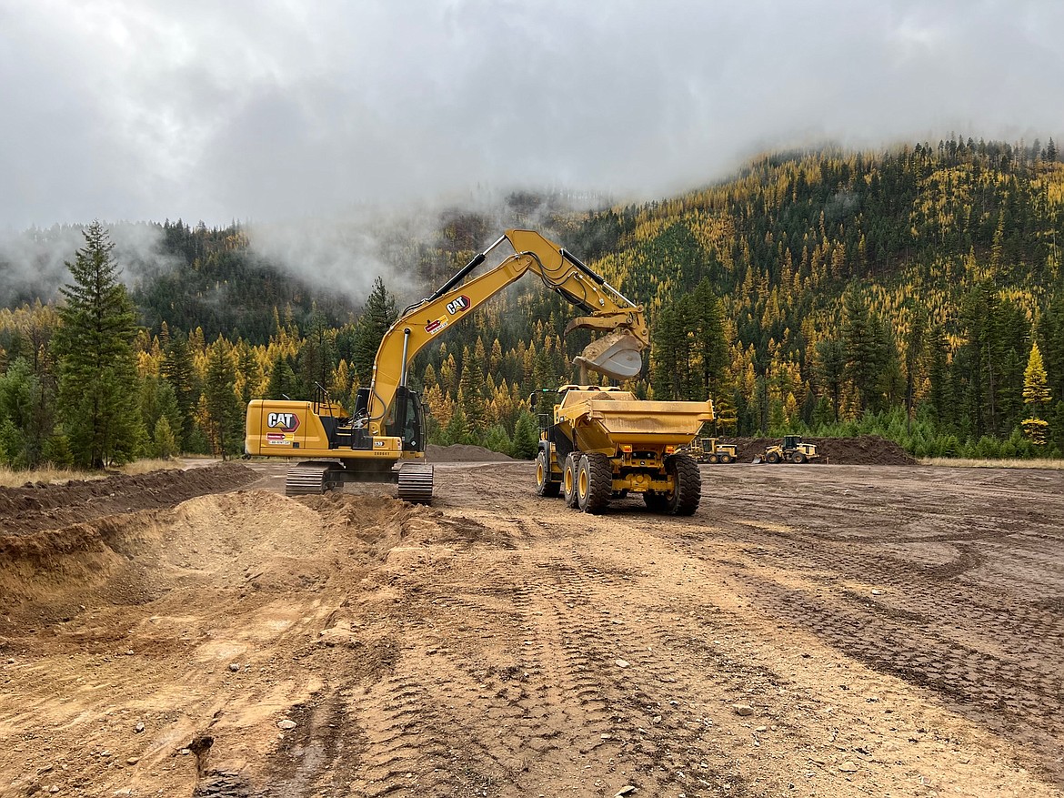 Haskins Excavation has been working in the Flat Creek watershed since last fall removing toxic soil from the mining operations of years ago. Trout Unlimited and the USFS along with other grants and partnerships are funding this section of the cleanup.