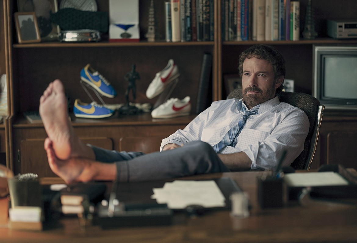 This image released by Amazon Prime Video shows Ben Affleck as Phil Knight in a scene from "Air."