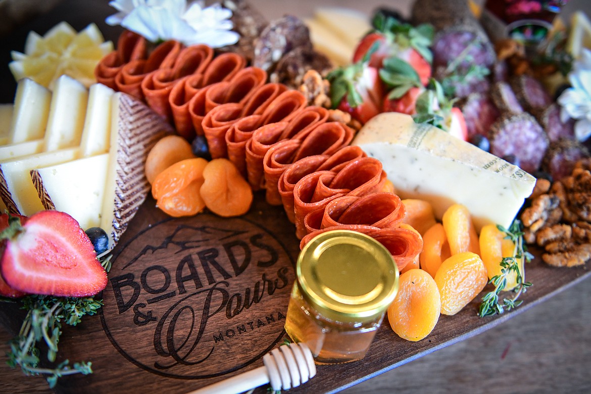 A charcuterie board by Boards and Pours on Thursday, April 13. (Casey Kreider/Daily Inter Lake)