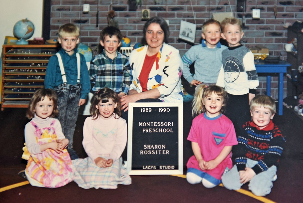 Eric Schmidt, seen here at the far right side of the class photo, is president of First Interstate Bank in Whitefish and will emcee the school's fundraiser. (Photo provided)