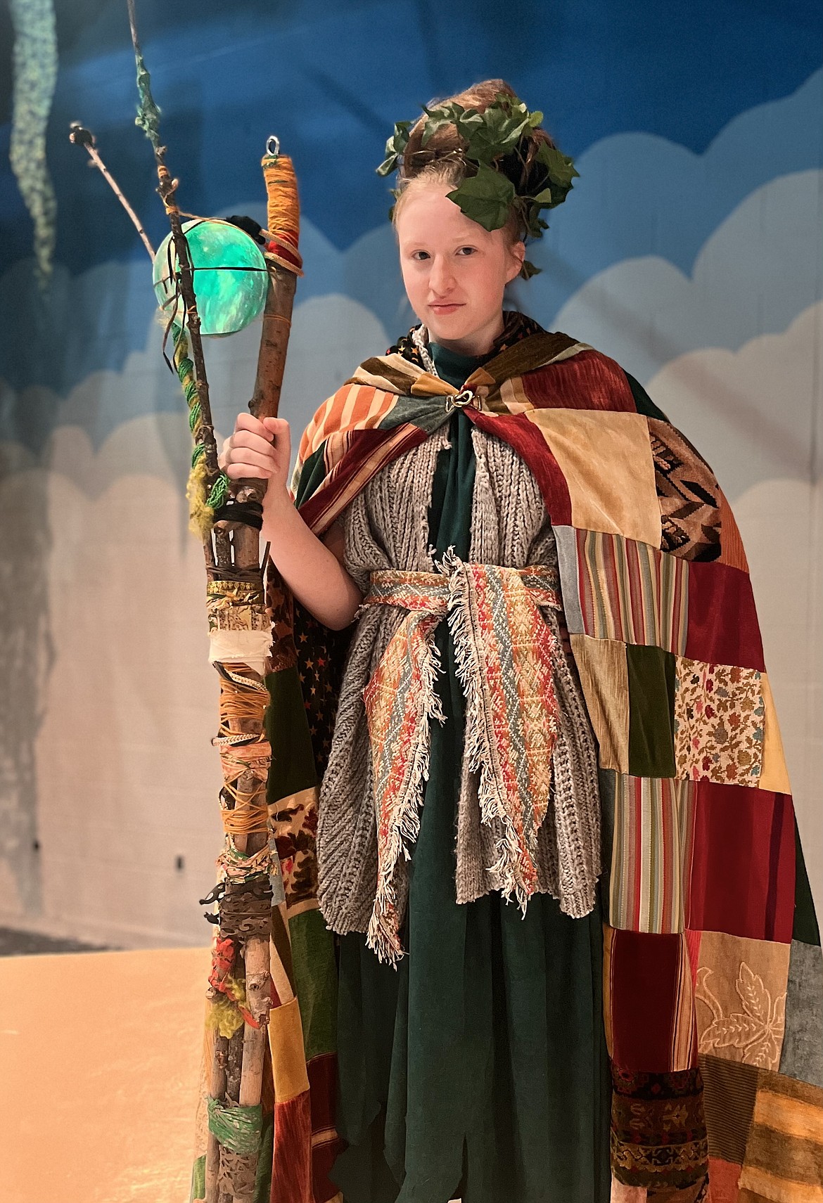 Flathead High School student Gracyne Johnson plays Prospero, the dethroned duchess, island refugee and puppet master out for revenge in Shakespeare's "The Tempest." Performances will be held April 27, 28 and 20 at Flathead. (Photo courtesy of FHS)