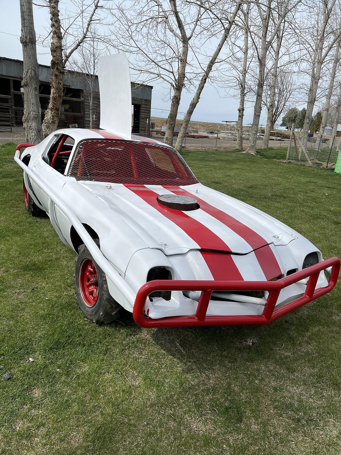 Fans of the Agri-Service Demo Derby have the opportunity to participate in the derby through an auction by the Moses Lake Roundup to drive a 1974 Camaro Demo Car.