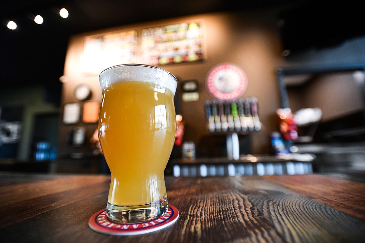 The Independence IPA at Patriotic American Brewery in Evergreen on Tuesday, April 19. (Casey Kreider/Daily Inter Lake)