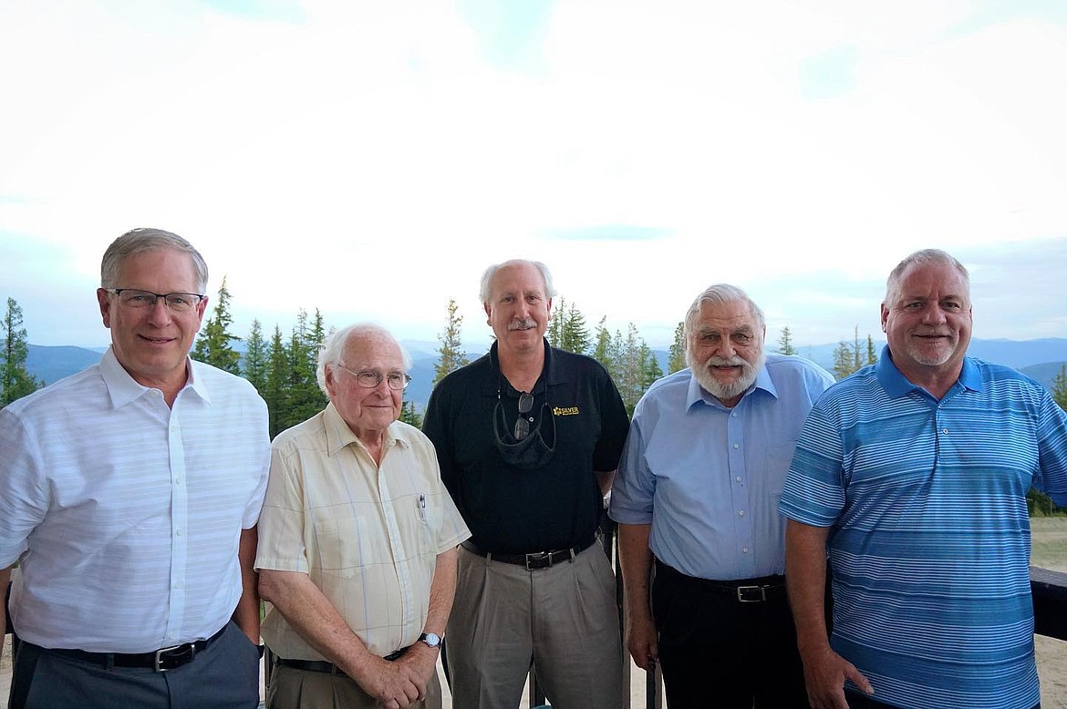 The Original Gondola board (from left) former Silver GM Terry Turnbow, Dale Lavigne, current GM Jeff Colburn, Duane “Duke” Little and Terry Douglas. Not pictured: Jim Miller Sr.