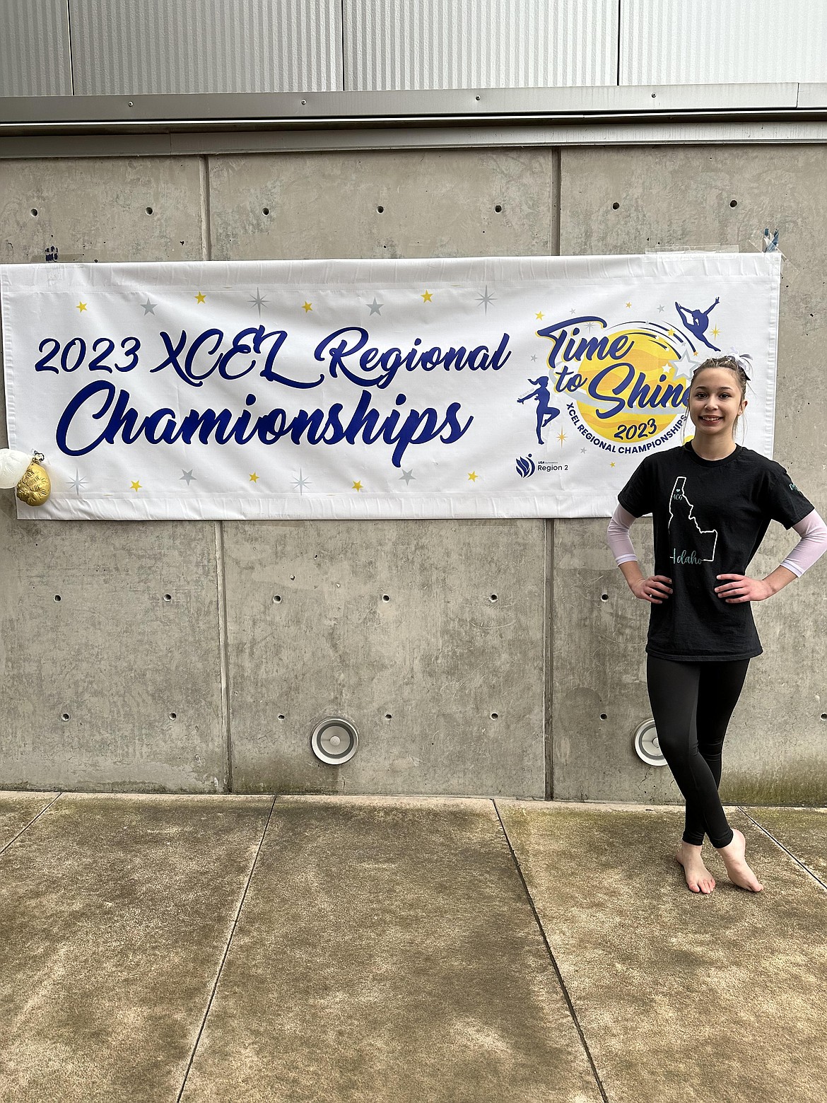 Courtesy photo
Avant Coeur Gymnastics Child division Xcel Platinum Julianna Bonacci competed at the Region 2 Xcel Regional Championships in Everett, Wash.