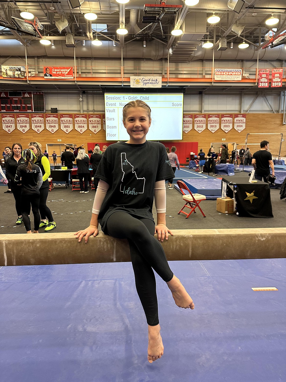 Courtesy photo
Avant Coeur Gymnastics Child division Xcel Gold Issoria Austin competed in Everett, Wash., at the Region 2 Xcel Championships.
