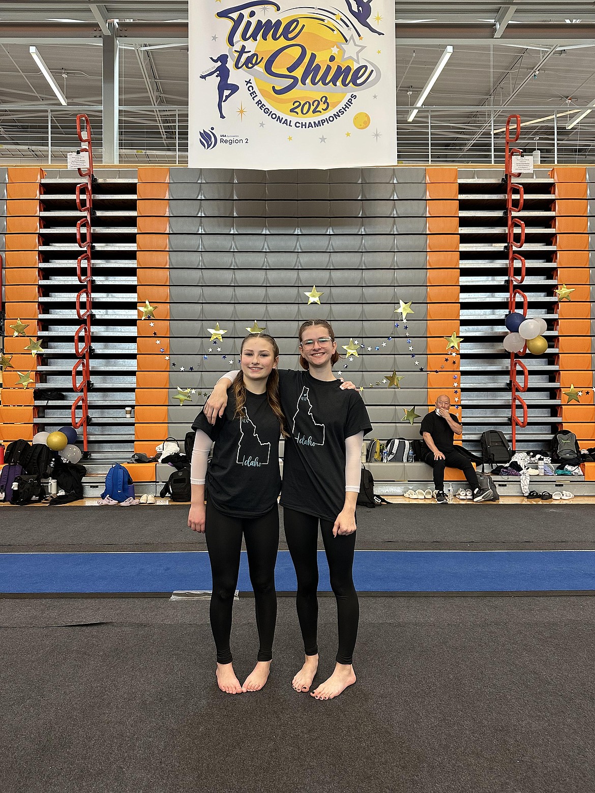 Courtesy photo
Avant Coeur Gymnastics Jr. Xcel Platinums competed in Everett, Wash., at the Region 2 Xcel Regional Championships. From left are Madi Jerezcek and Delaney Adlard.