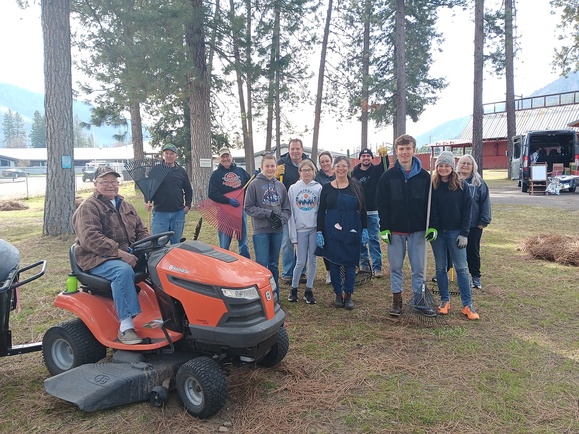 Mineral County Fair board members, the Juilttes Girl Scouts, local volunteers and with 1 from Germany spruced up the fairgrounds Sunday and were rewarded with hotdogs, big dill pickles and Oreo cookies.