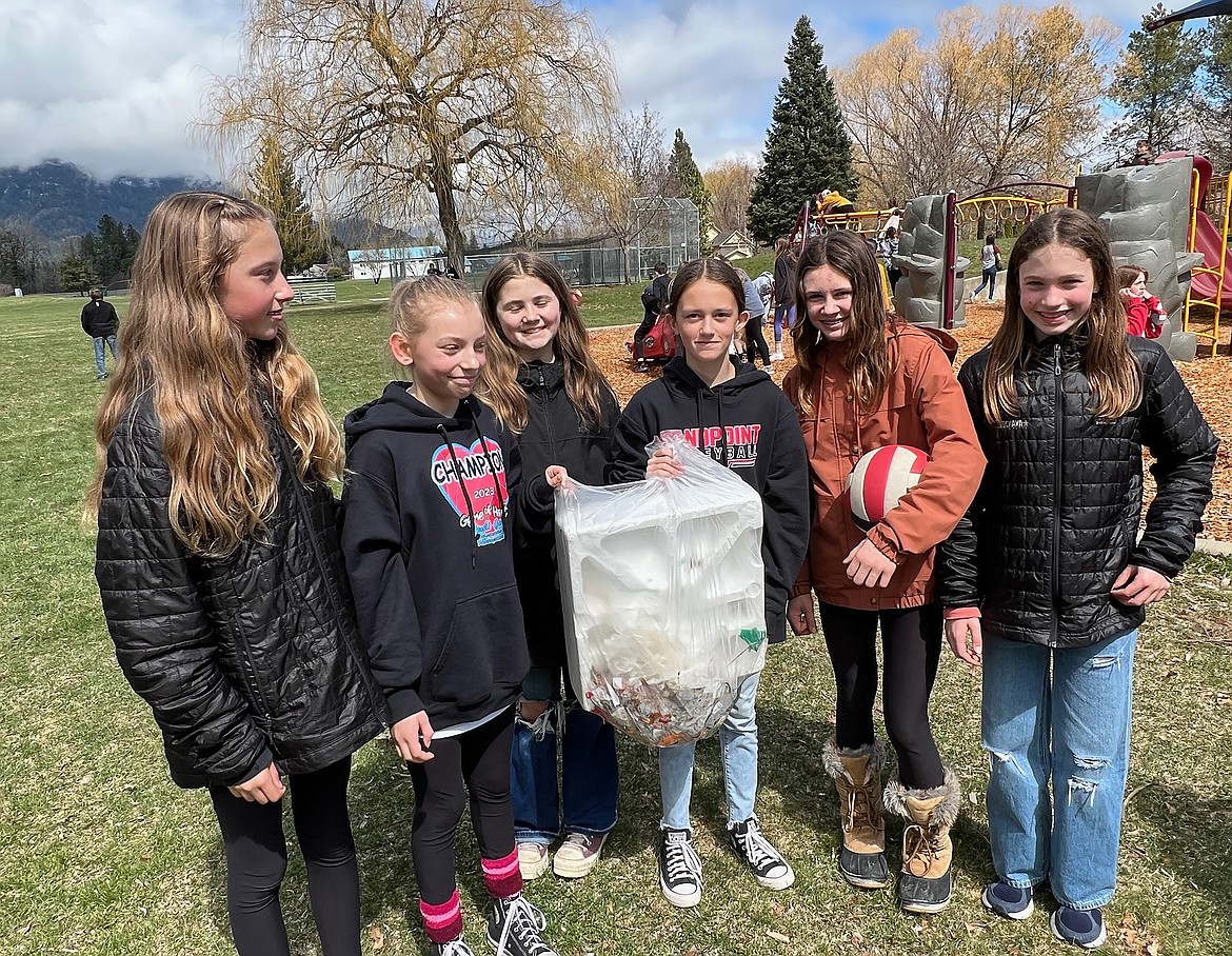 A group of Farmin Elementary students celebrated Earth Day last week by helping pick up litter.