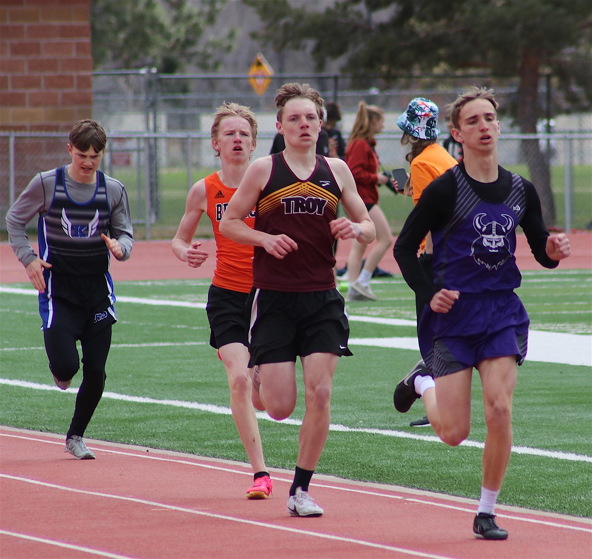 Charlo's Hayden Hollow finished third in the 800-meter run at Missoula's meet. (Michele Sharbono photo)